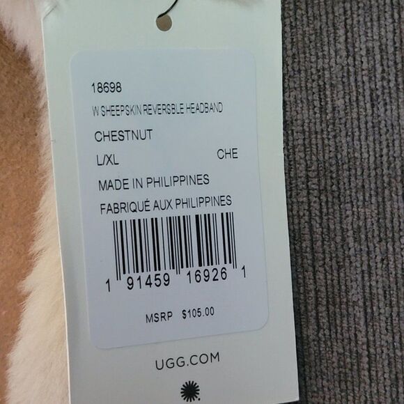 UGG Sheep Skin Reversible Headband For Women\'s Size L/XL main image 11